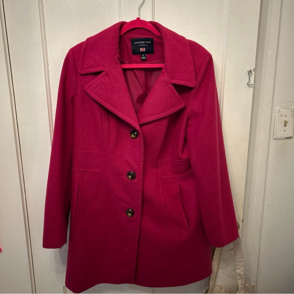 London Fog Women's Vibrant Pea Coat
